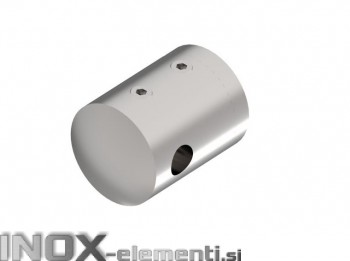 INOX Prečni nosilec 6 / satiniran za cev 00 žični sistem AISI316