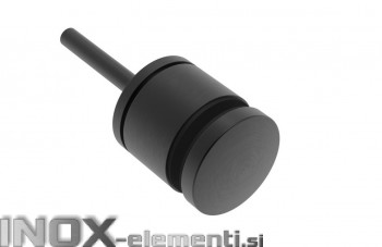 INOX Nosilec stekla okrogel točkovni raven nastavljiv 50x35-55x10 / ČRN A104S AISI304