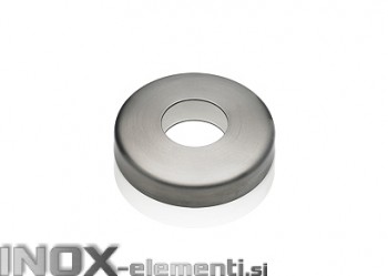 INOX Pokrov plošče "rozeta" 42.4x105x22 / satinirano