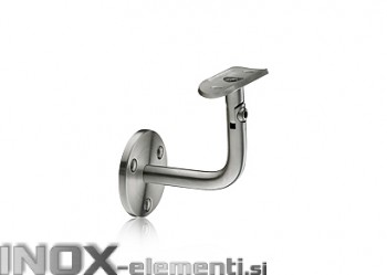 INOX Stenski nosilec 42.4 gibljiv / satiniran