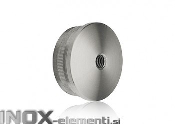INOX Zaključni čep 42.4-M8 izbočen / poliran