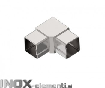 INOX Koleno kotno 40x40x2 90° satinirano AISI304