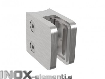 INOX Nosilec stekla 42.4 satiniran 45x45mm AISI304