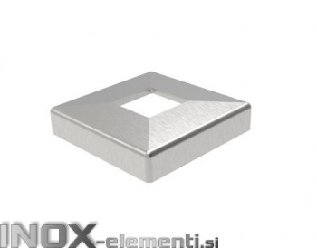 INOX Pokrov plošče 40x40x108mm / satinirano AISI304