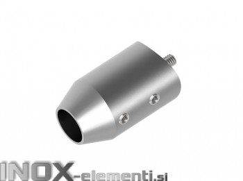 INOX axialni nosilec 12 / satiniran za cev 33,7 