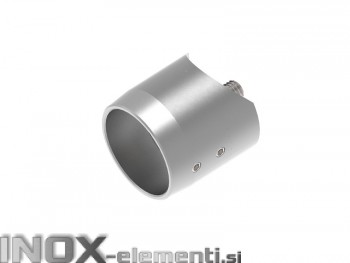 INOX axialni nosilec 33,7 / satiniran za cev 42,4 AISI304