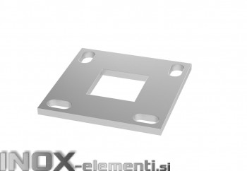 INOX Osnovna plošča 40X40 / 100x100 varilna / natur AISI304