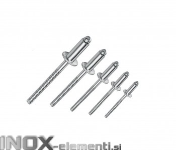 Inox Blok Zakovica 3,2X12 DIN7337 / ISO15983 A2 