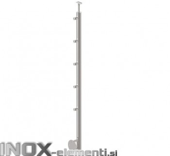 Inox Steber D12/1000-D42 satiniran, bočni, 42,4 BS 1100mm