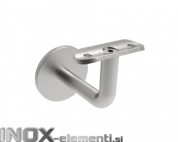 INOX Stenski nosilec 42.4 fiksen, D14, Φ60, M8, 75x50, SATINIRAN AISI304