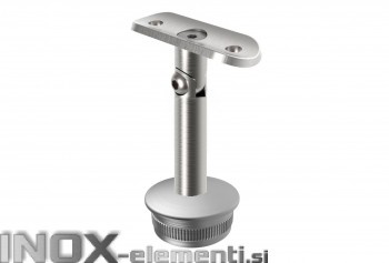 INOX Cevni nosilec 42.4 gibljiv / satiniran