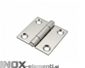 INOX Tečaj 00 50X50X4,5mm AISI316, Poliran