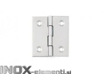 Inox tečaj 28X30x0,8 AISI304
