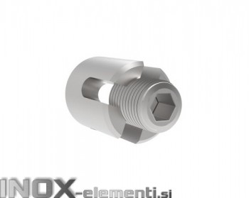 INOX KRIŽNI SPOJNI ELEMENT ZA PLETENICO 6mm M12 AISI316