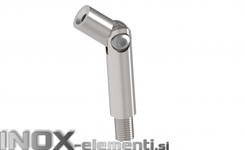 INOX Trn M6/M8 74mm D14 gibljiv satiniran / AISI304