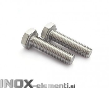 INOX VIJAK M10X30 DIN933 / ISO4017 A2