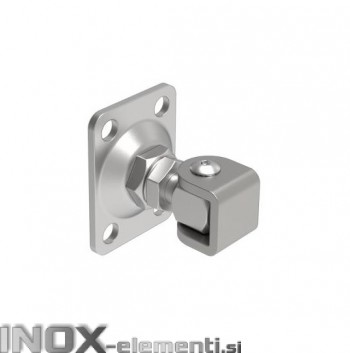 INOX Tečaj M12 Montažni z prirobnico 75X55 AISI304 Goptimal 40kg