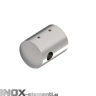 INOX Prečni nosilec 6 / satiniran za cev 00 žični sistem AISI316