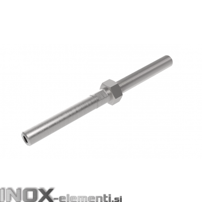 INOX napenjalec 5mm-M10 LEVI / satiniran AISI316 za hid. klešče