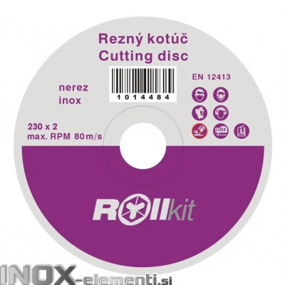 Rezilna plošča za Inox, D230, d22,2 , t1mm