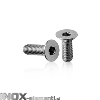 Inox vijak M6X20 D7991/A2 Inox vgrezna glava, 100 kos