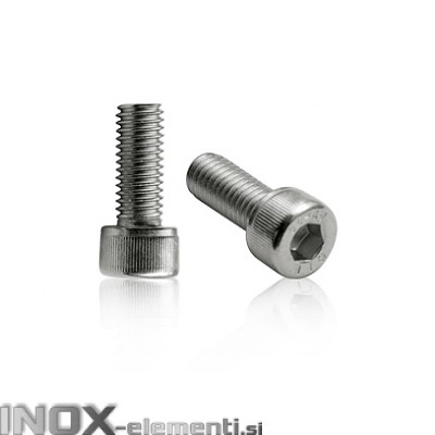 INOX Vijak M6X16mm DIN912/A2 imbus, 100 kos