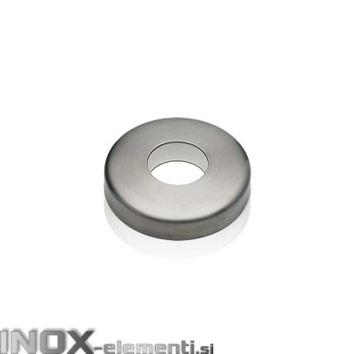 INOX Pokrov plošče "rozeta" 42.4x105x22 / satinirano