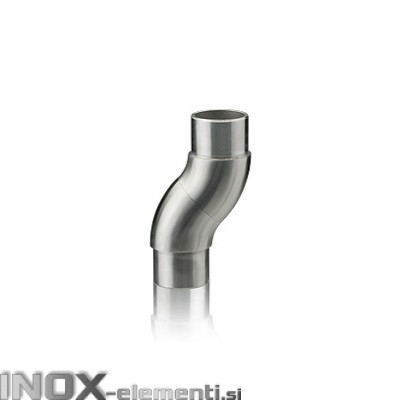 INOX Koleno nastavljivo 42.4 / satinirano
