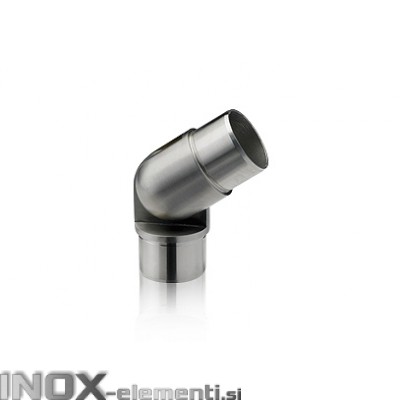 INOX Vmesni člen cevi 42.4 GIBLJIV 90°-180° / poliran