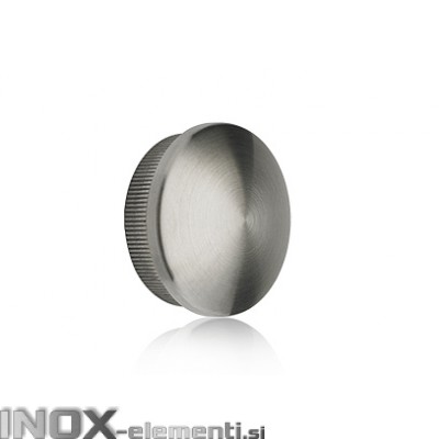 INOX Zaključni čep 42.4 izbočen / satiniran