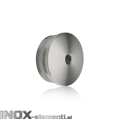 INOX Zaključni čep 42.4-M8 izbočen / satiniran