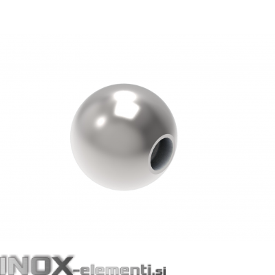 INOX okrasna krogla fi40 M8 polna satinirana AISI304