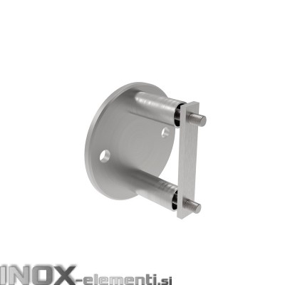INOX Nosilec stebra / satiniran za cev 48,3