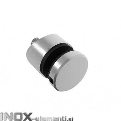 INOX Nosilec stekla okrogel točkovni 42,4 / satiniran 0107S