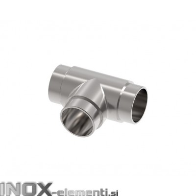 INOX Vmesni člen cevi 42.4 T povezovalni / satiniran