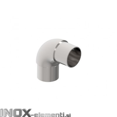 INOX Koleno polkrožno 90° 42.4 / satinirano AISI304