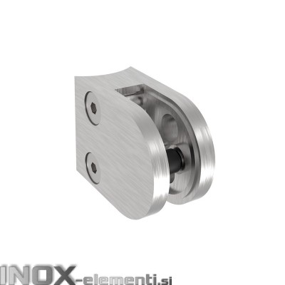 INOX Nosilec stekla 33.7 polkrožen / satiniran