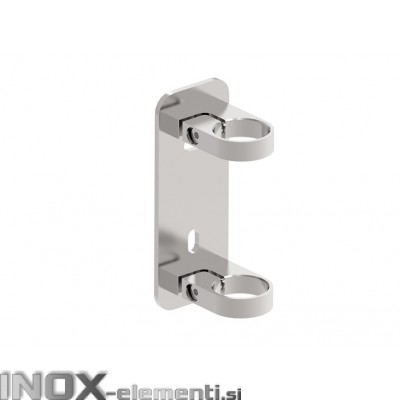 INOX Nosilec stebra 42,4 / satiniran 180X70 AISI304