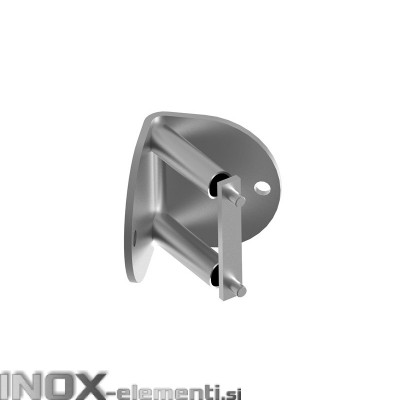 INOX Nosilec stebra 42,4 / satiniran kotni AISI316