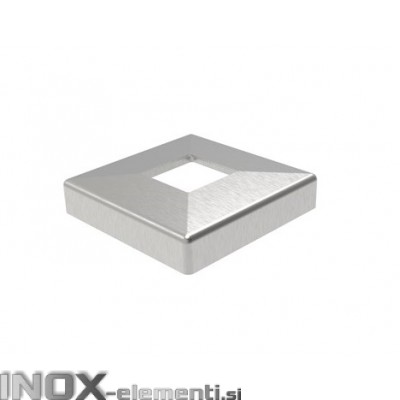 INOX Pokrov plošče 40x40x108mm / satinirano AISI304