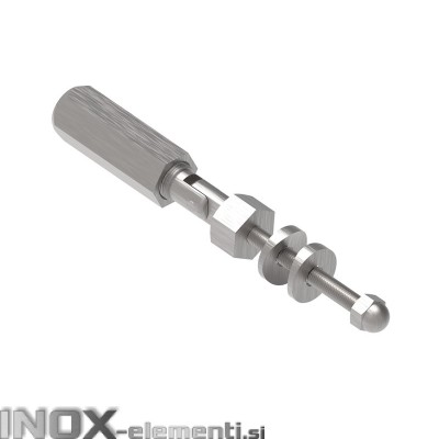 INOX napenjalec 5-8mm 42,4 pregibni / satiniran AISI304