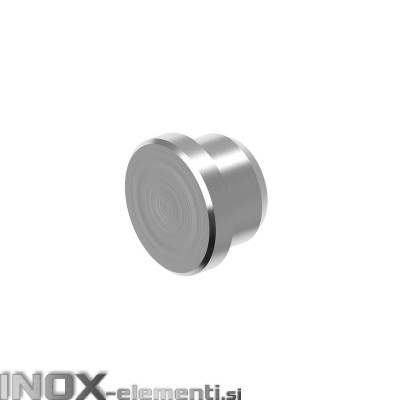 INOX Zaključni čep 16 raven / satiniran