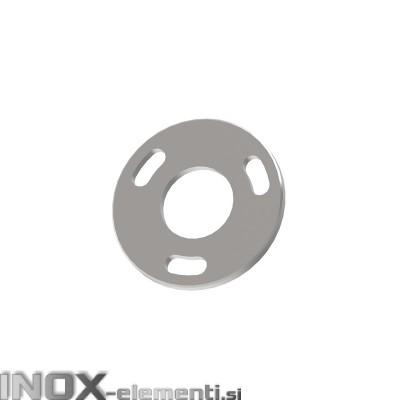 INOX Osnovna plošča 42.4 / natur 3-luknje 11x25 AISI304