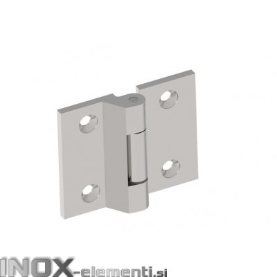 INOX Tečaj 00 satiniran 70x70mm AISI316