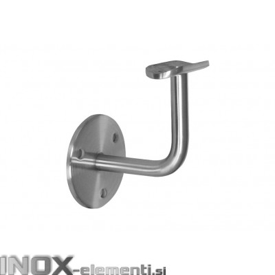 INOX Stenski nosilec 42.4 fiksen / satiniran