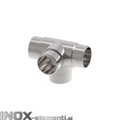 INOX Vmesni člen cevi 42.4 T vmesno povezovalni / satiniran