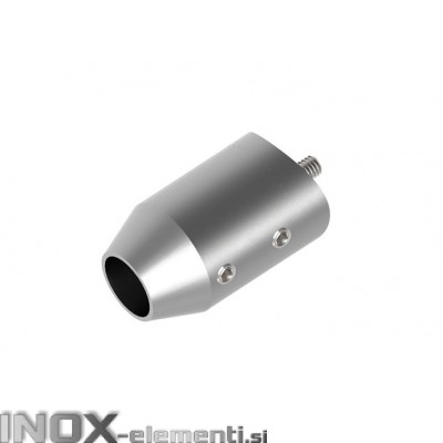 INOX axialni nosilec 12 / satiniran za cev 33,7 