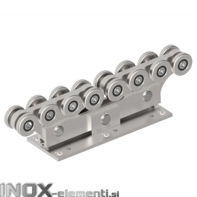 Kolesa voziček dvojni za samonosna vrata ZN, za profil 94X85