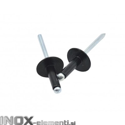 Alu Blok Zakovica 4,0x10 K12 Velika glava, RAL7016 Antracid 100 kos