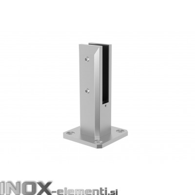 Inox talni nosilec stekla 50X182mm za steklo 12-17,52mm Nastavljiv AISI316 statiniran 6200S